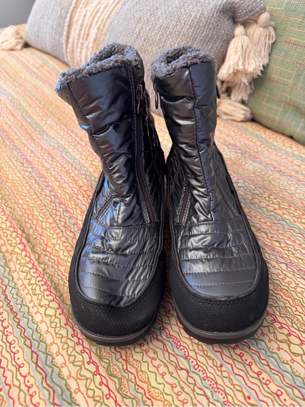 JBU by Jambu Snowbird Weather-Ready Quilted Winter Boots Gunmetal Size 9M